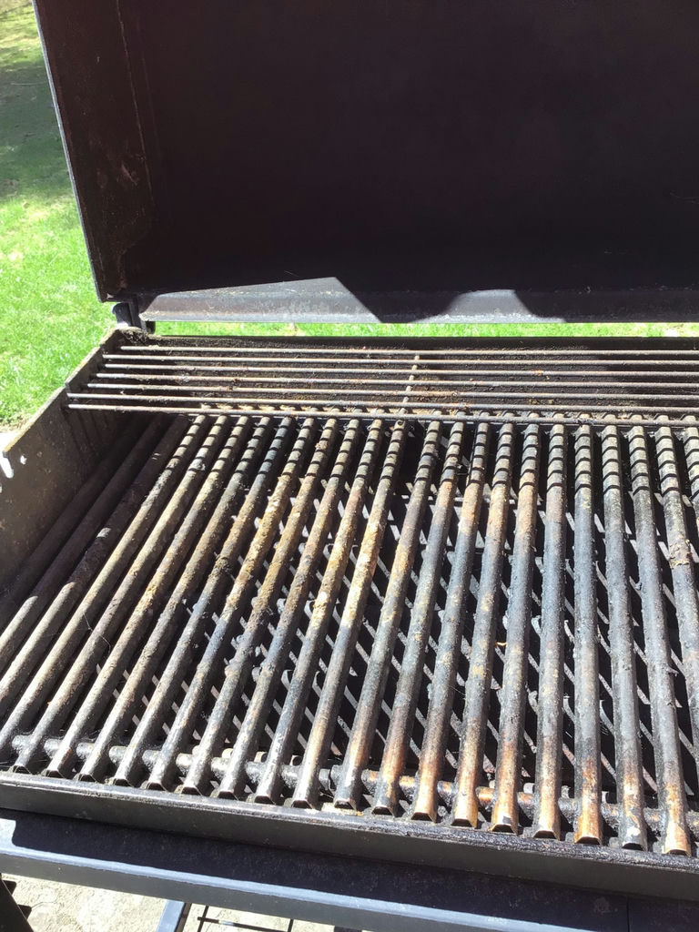 Weber gas grill on a wheeled cart with propane tank - image 4 of 4