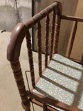 Vintage wooden baby doll cradle with spindle rails - thumbnail 2 of 2
