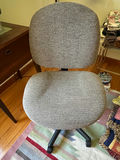 Gray fabric swivel office chair - thumbnail 1 of 2