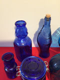 Cobalt blue glass bottles and vessels assortment - thumbnail 4 of 5