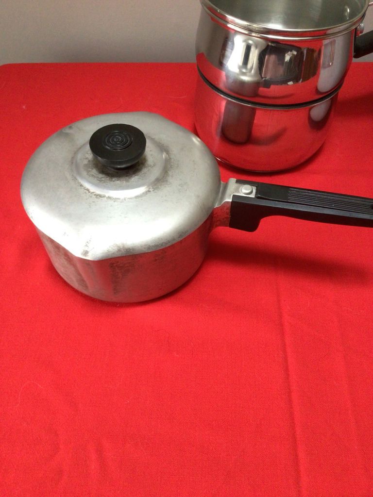 Set of metal cookware with lids and steamer insert - image 2 of 8