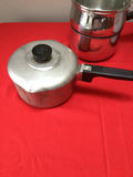 Set of metal cookware with lids and steamer insert - thumbnail 2 of 8
