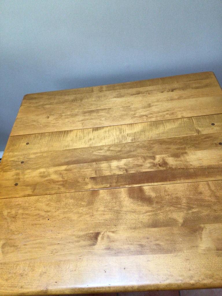 Wooden drop-leaf dining table - image 2 of 6