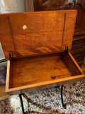 Height-adjustable wooden school desk with storage - thumbnail 2 of 3