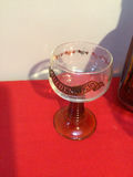 Decanter with three stemmed glasses - thumbnail 2 of 3