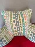 Multicolor striped dotted arm pillow - thumbnail 2 of 2