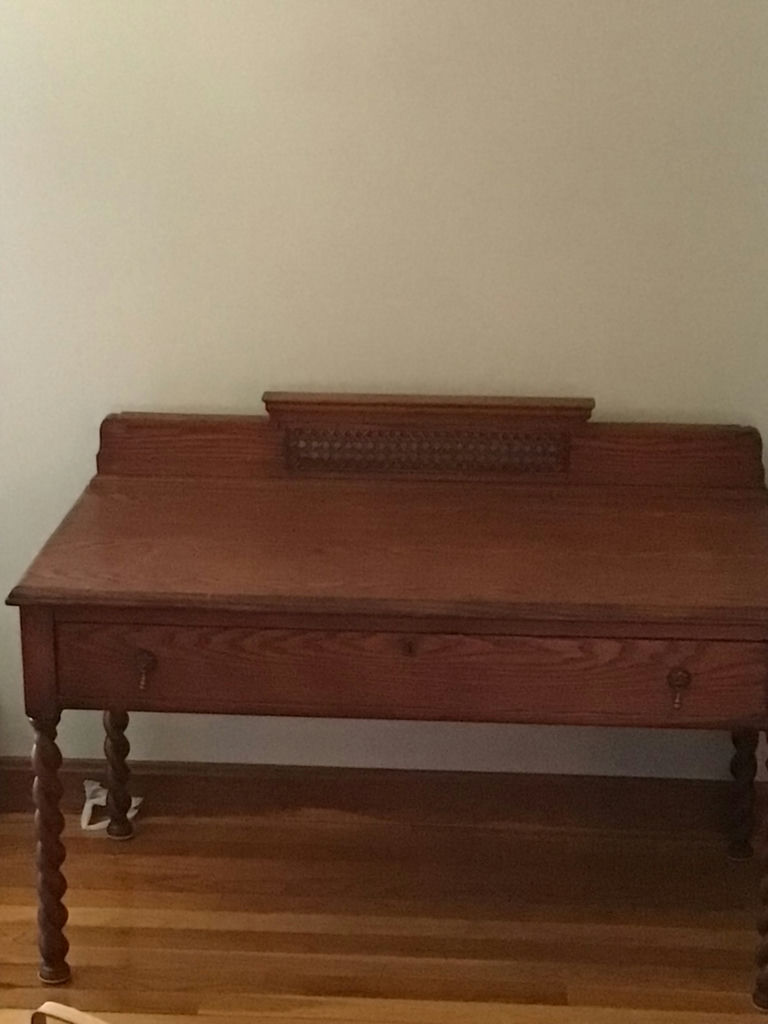 Antique Oak Writing Desk - image 2 of 5