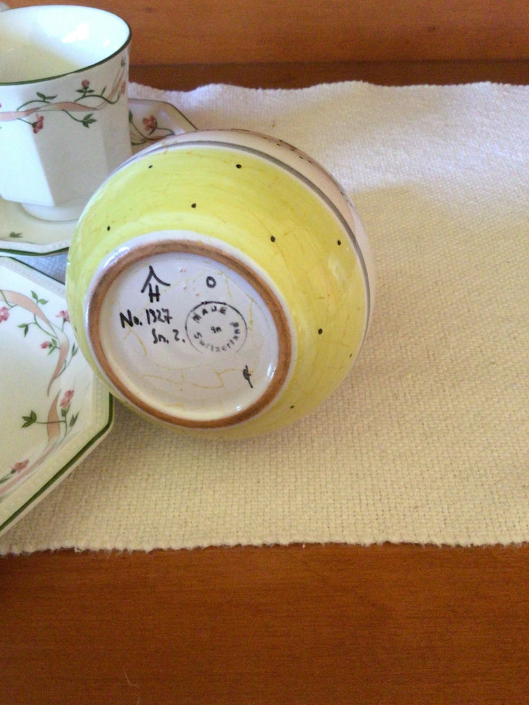 Floral ceramic tea set with decanter - image 1 of 6
