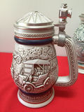 Collection of decorative beer steins with pewter lids - thumbnail 5 of 7