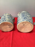 Blue-and-White Lidded Ceramic Jars (Set of Two) - thumbnail 2 of 3