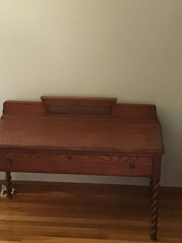 Antique Oak Writing Desk - image 3 of 5