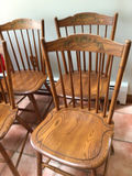 Wooden dining chairs with spindle backs - thumbnail 2 of 5