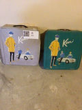 Two Ken-branded vintage suitcases with clothing - thumbnail 1 of 3