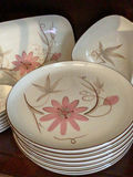 Winfield Floral pink-bamboo ceramic dinnerware set - thumbnail 2 of 4