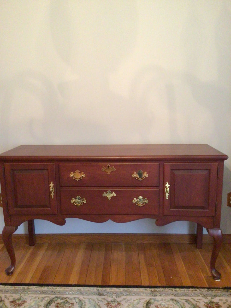 Hitchcock Cherry wood dresser/sideboard with brass hardware - image 2 of 3