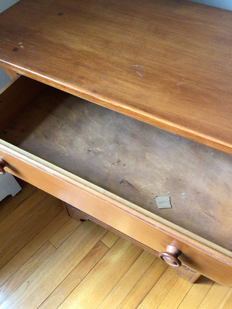 Wooden cabinet with top drawer and panel doors - image 4 of 5