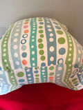 Multicolor striped dotted arm pillow - thumbnail 1 of 2