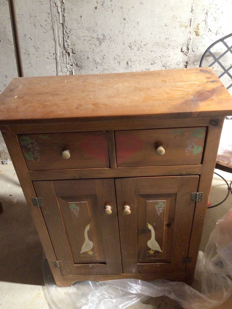 Wooden cabinet with two drawers and two doors - image 1 of 3