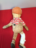 Matty Mattel doll Vintage stuffed doll in red and white striped shirt - thumbnail 3 of 5