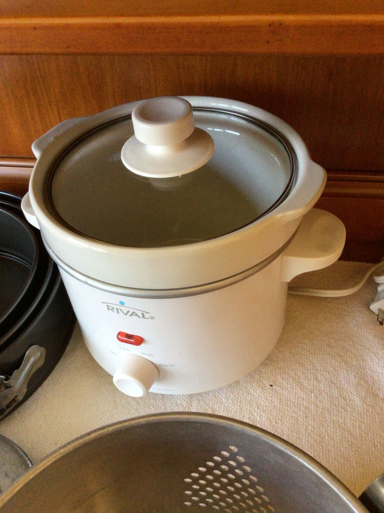 Rice cooker with steamer basket and nested pans - image 4 of 4