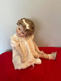 Shirley Temple Doll in Pink Lace Dress with Curly Hair - thumbnail 1 of 2
