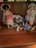 Collection of vintage-style dolls and plush toys - thumbnail 1 of 3