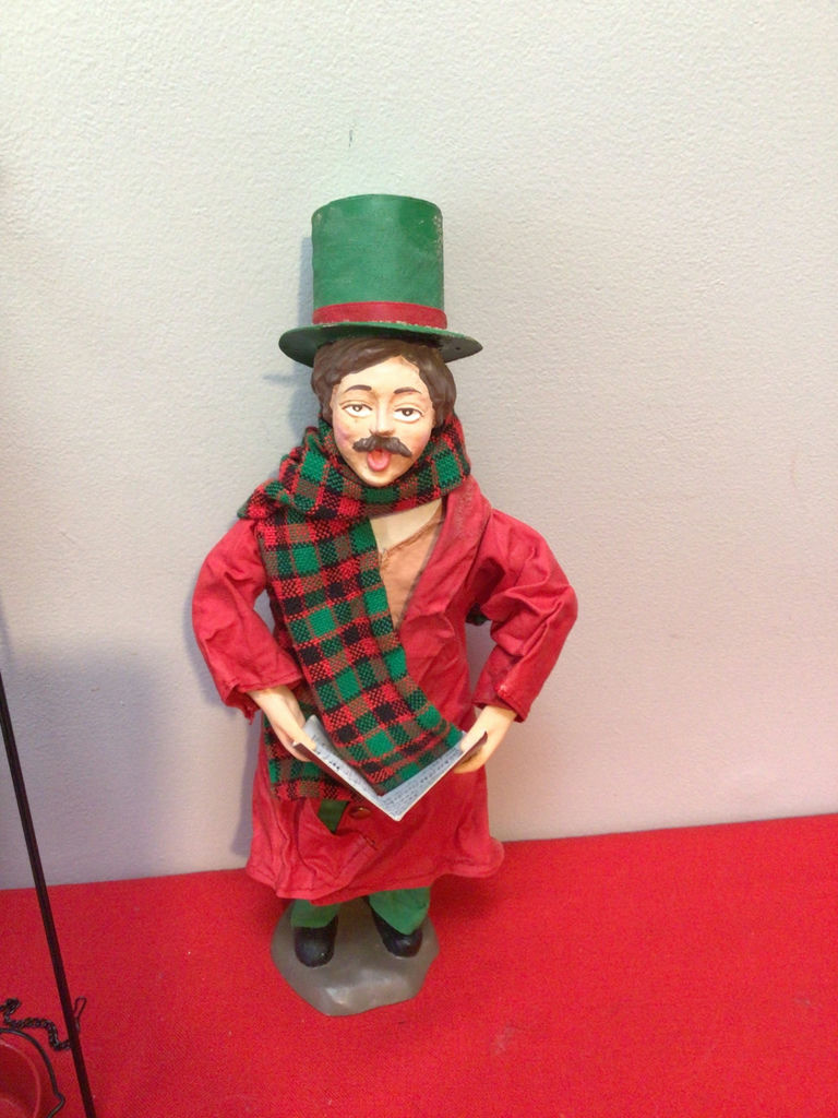 Byers Choice Cloth dolls in festive costumes with Salvation Army sign - image 3 of 5
