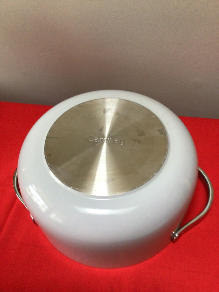 Set of metal cookware with lids and steamer insert - image 8 of 8