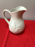 Otagiri ceramic pitcher with rooster and farm scene - thumbnail 2 of 3