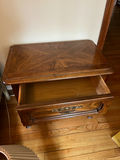 two-drawer wooden nightstand - thumbnail 2 of 2