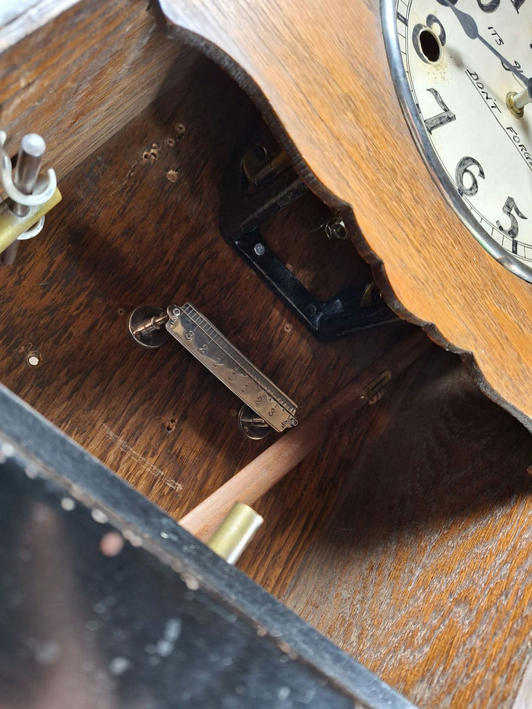 International Business Machines Co. Wooden Wall Punch In Clock, Restored And In Working Condition - image 9 of 10