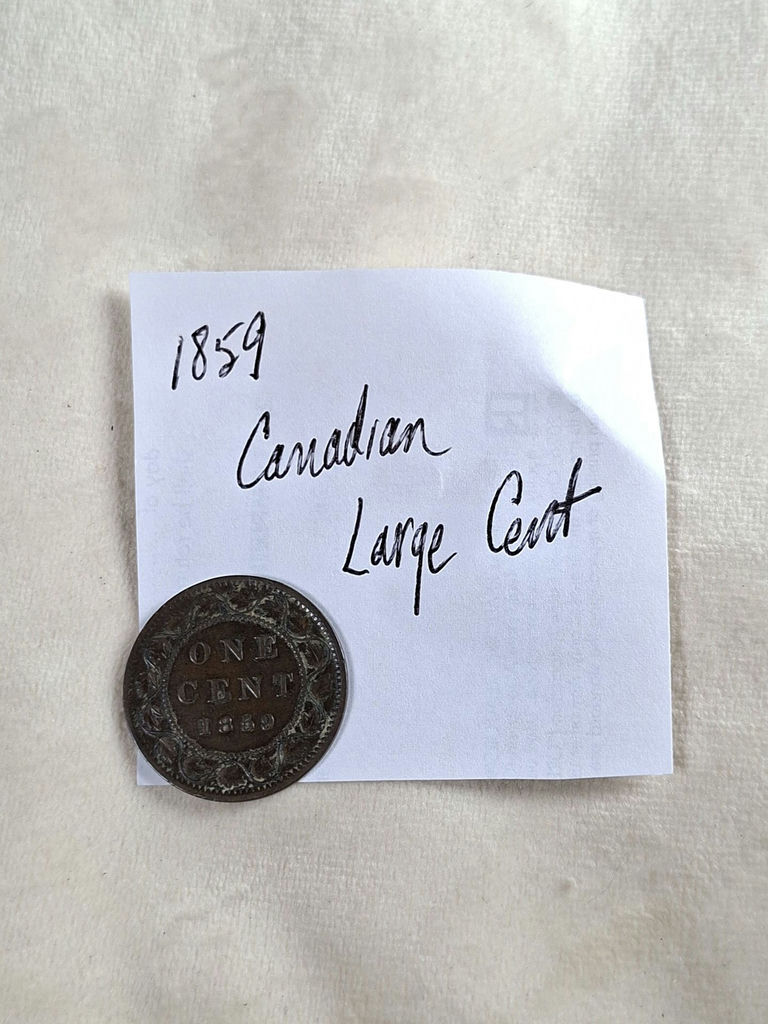 1859 Canadian Large Cent Coin - image 1 of 3