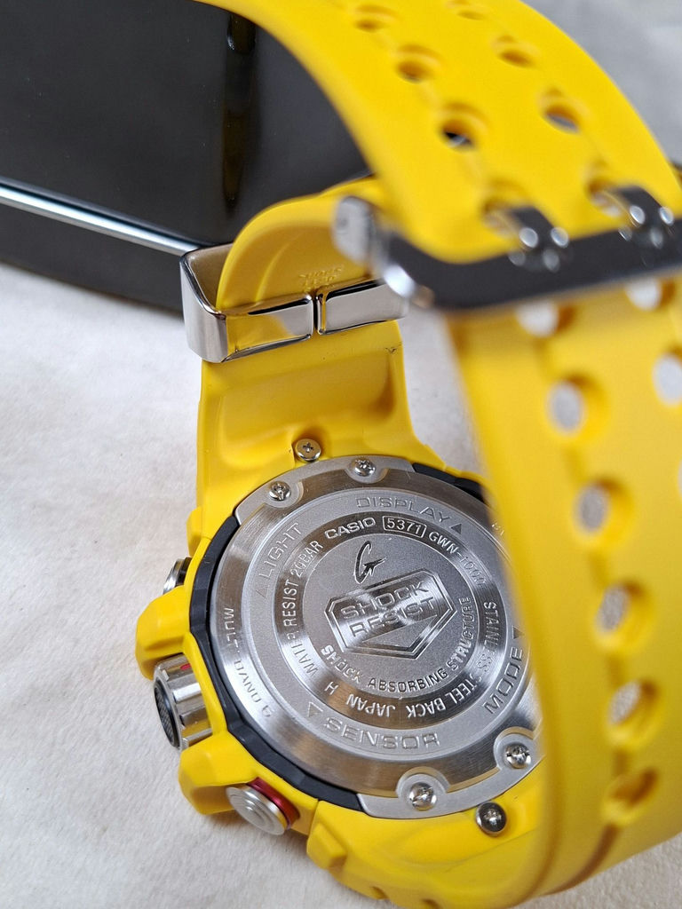 Casio G-Shock Gulfmaster GWN-1000-9ADR Yellow Watch with Box and Manuals - image 6 of 9
