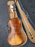 Antique Lifton Violin with Bow and Hard Case, Great Decor Piece, Needs Repairs To Be Playable - thumbnail 11 of 12