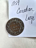 1859 Canadian Large Cent Coin - thumbnail 2 of 3