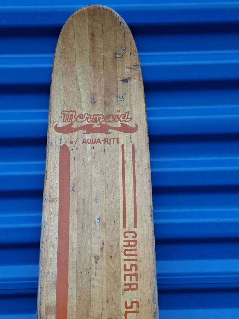 VINTAGE Aqua-Rite Mermaid Cruiser Slalom Water Ski, Cool Decor Piece Or Repurpose For Coat Rack - image 6 of 8