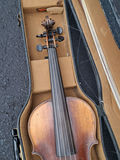 Antique Lifton Violin with Bow and Hard Case, Great Decor Piece, Needs Repairs To Be Playable - thumbnail 3 of 12