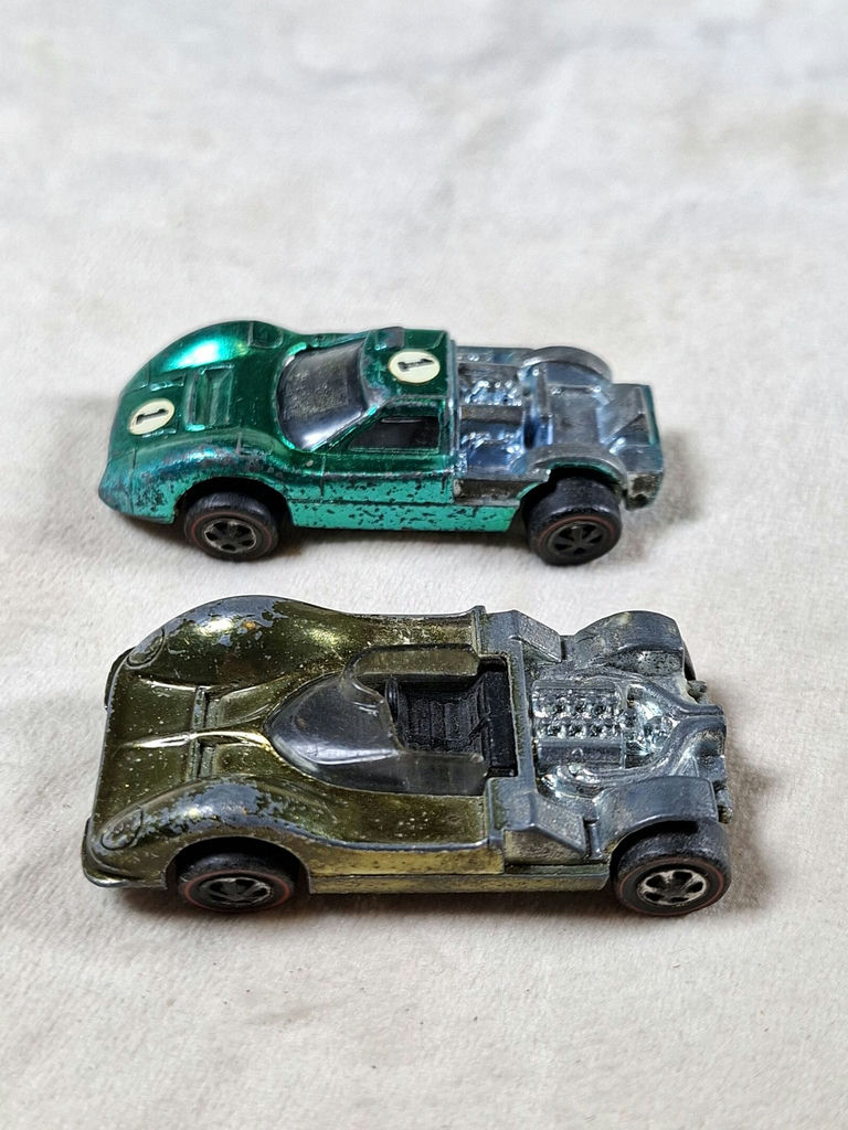 Pair Of Early Hot Wheels Redline Parts Cars, Chaparral And Ford J-car - image 2 of 7