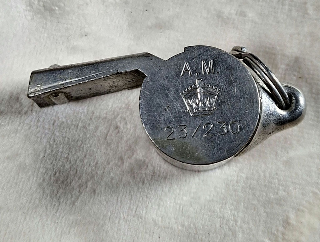 Vintage A.M. 23/230 Metal Whistle - image 4 of 6