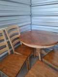 Gorgeous Solid Wood Dining Set of 4 chairs + Table - thumbnail 2 of 6