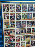UNCUT SHEET of Vintage MLB Baseball Cards, FRAMED - thumbnail 2 of 7