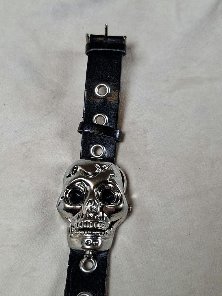 Geneva Quartz Skull Wristwatch, Perfect For Halloween - image 2 of 5