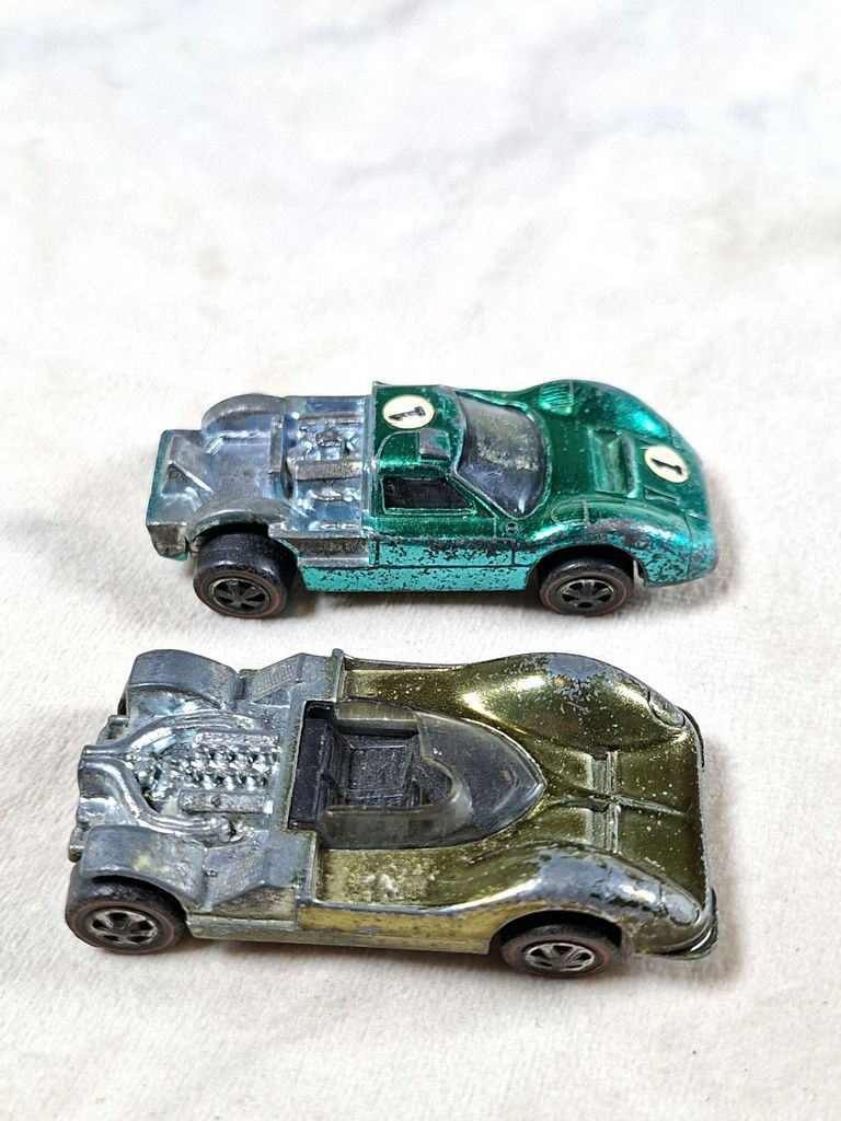 Pair Of Early Hot Wheels Redline Parts Cars, Chaparral And Ford J-car - image 3 of 7