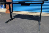 Awesome Gaming Desk, Black adjustable-height desk with cable holes, And Comes with Custom Sized Mouse Pad That Fits Whole Desk - thumbnail 2 of 5