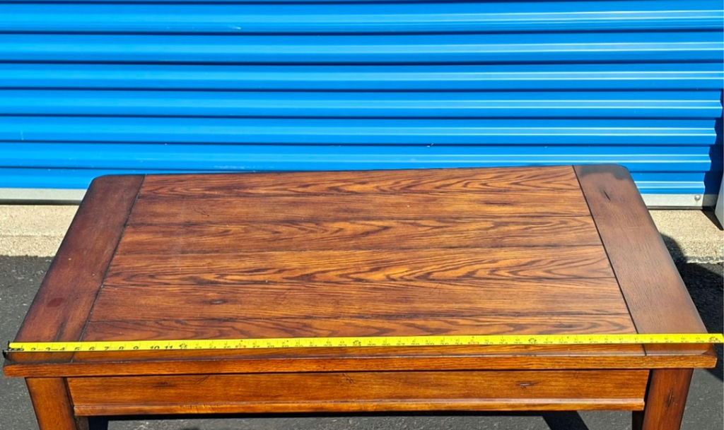 Gorgeous Solid Lift Top Wood Coffee Table, Excellent Craftsmanship, Hinges Open for Storage! - image 5 of 6