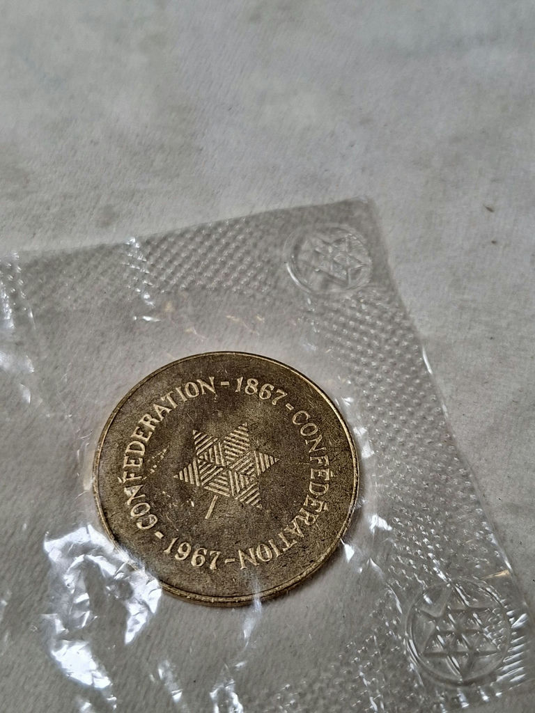 1967 Canada Confederation Token, Uncirculated Condition - image 3 of 5