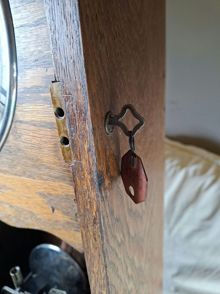 International Business Machines Co. Wooden Wall Punch In Clock, Restored And In Working Condition - image 10 of 10