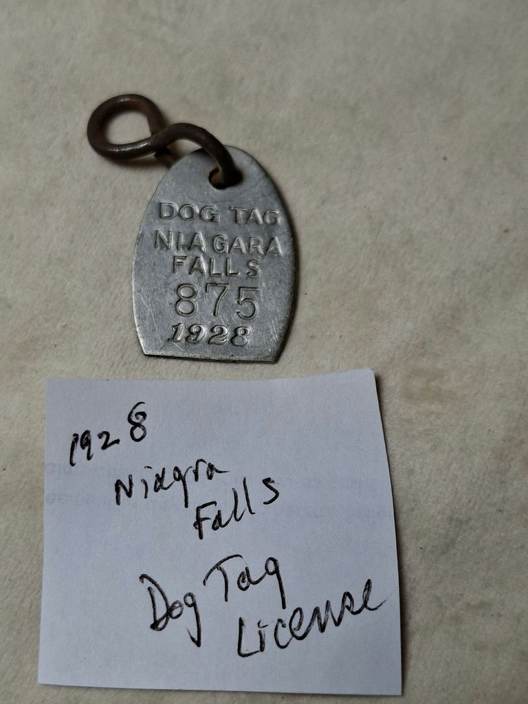 Vintage 1928 Niagara Falls Dog Tag License - image 1 of 3