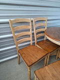 Gorgeous Solid Wood Dining Set of 4 chairs + Table - thumbnail 4 of 6