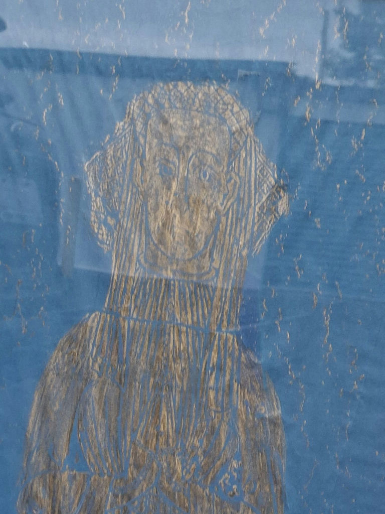 Vintage Framed Brass Rubbing Portrait Of Woman, Stunning - image 3 of 6